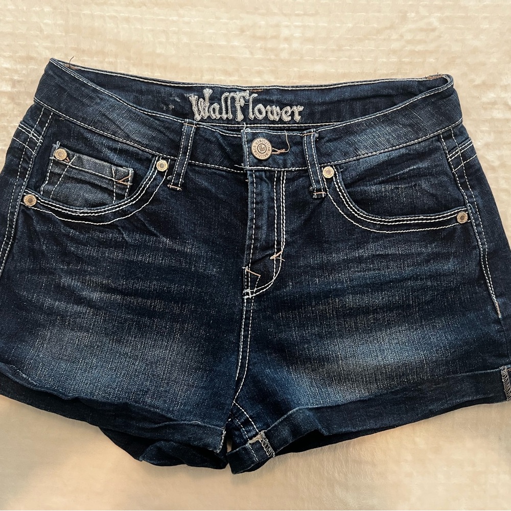 Wallflower Indigo Denim Shorts